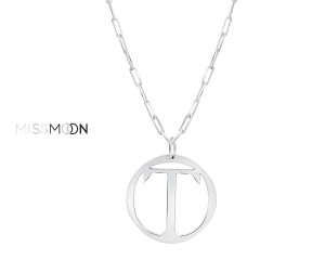 Naszyjnik z literą T